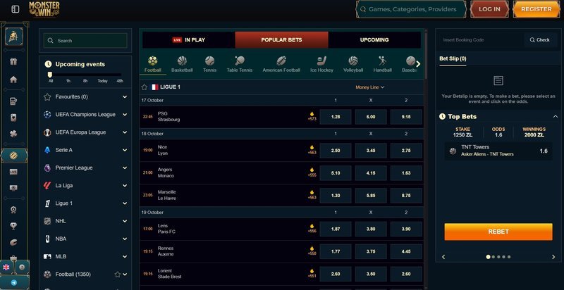 Monsterwin Casino Erfahrungen – Echtgeld Casino mit grossem Willkommensbonus
